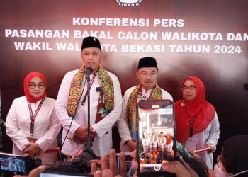 Resmi Daftar di KPU Kota Bekasi, Tri-Harris Siap Bertarung di Pilkada Bekasi