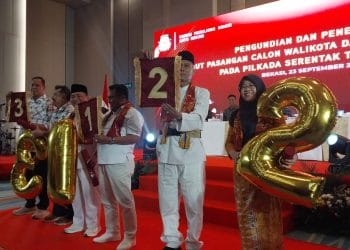 Pengundian Nomor Urut Pilkada Bekasi 2024, Persaingan Tiga Paslon Resmi Dimulai