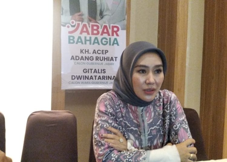 Cawagub Jawa Barat Gitalis Dwi Natarina Usung Program Kesejahteraan Perempuan Jabar