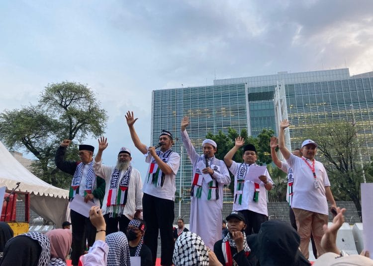 Ribuan Massa MOI Gelar Aksi ‘Jumat Berduka’, #JabaliaGenocide Trending di Aplikasi X