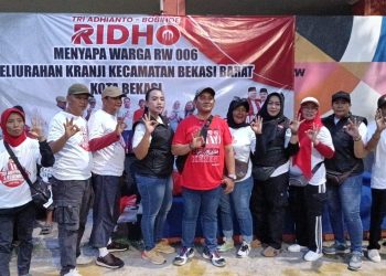 Lewat Aksi Sosial, Gibas Kota Bekasi Tegaskan Dukungan untuk Tri-Harris