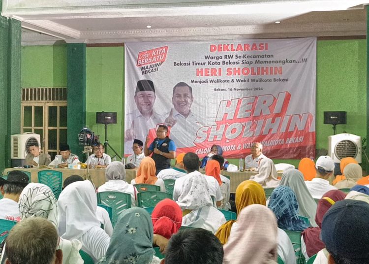Heri-Sholihin Raih Dukungan Luas di Bekasi Timur, Warga Tertarik Program Penanggulangan Banjir