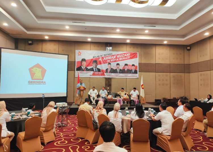 Kunjungi DPC Gerindra Kota Bekasi, Muzani Optimis Tri-Harris Menangkan Pilkada