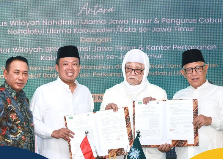 ATR/BPN dan PWNU Jatim Jalin Kerja Sama Percepatan Sertifikasi Tanah Wakaf