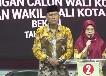 Debat Pilwalkot Bekasi Saling Serang Paslon 1 dan 3, UU Nurul Raup Simpati Publik