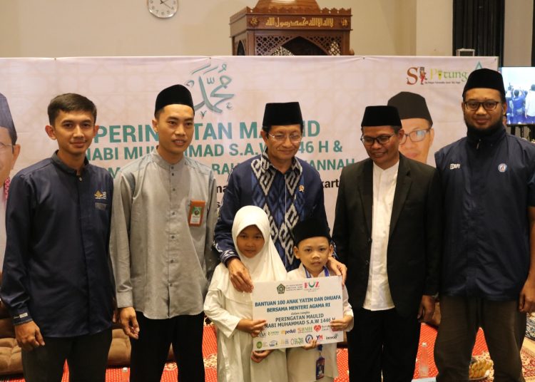 Peresmian Masjid di Kanwil Kemenag, LDD Bersama FOZ DK Santuni Yatim