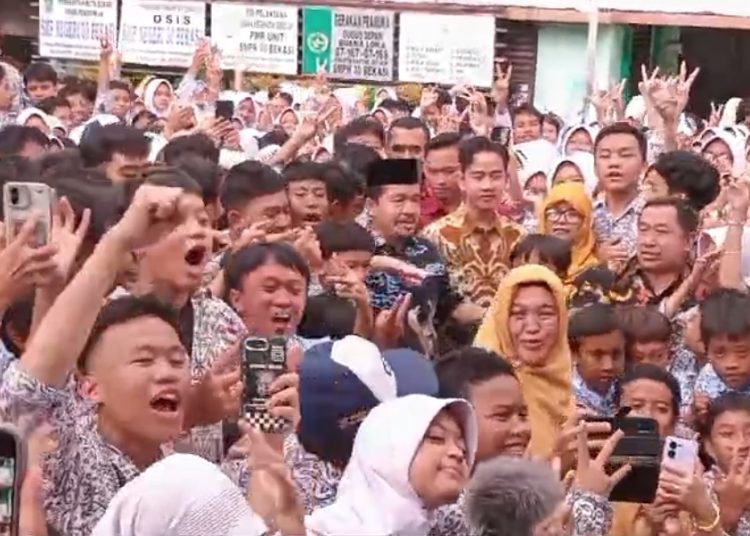 Gibran Pantau Program Makan Bergizi Gratis di Bekasi