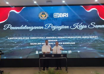 BRI dan Kementrian Imipas Jabar Tandatangangi MoU Layanan Kerjasama Sistem Keuangan