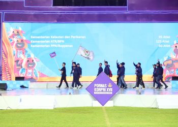 Kementerian ATR/BPN Siap Bersaing di PORNAS XVII KORPRI 2025 di Palembang