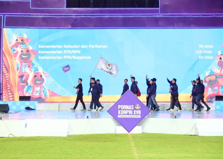 Kementerian ATR/BPN Siap Bersaing di PORNAS XVII KORPRI 2025 di Palembang