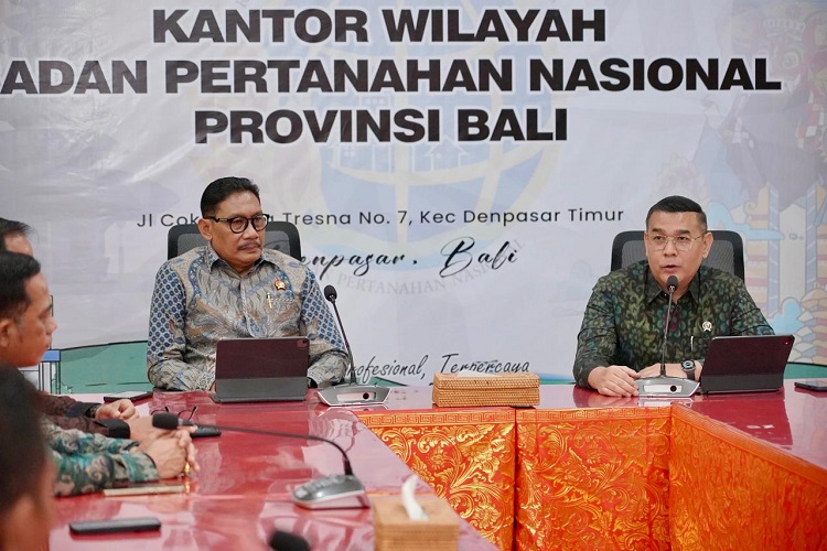 Wamen ATR Ossy Dermawan Apresiasi Capaian Bali dalam Transformasi Data Pertanahan Berintegritas