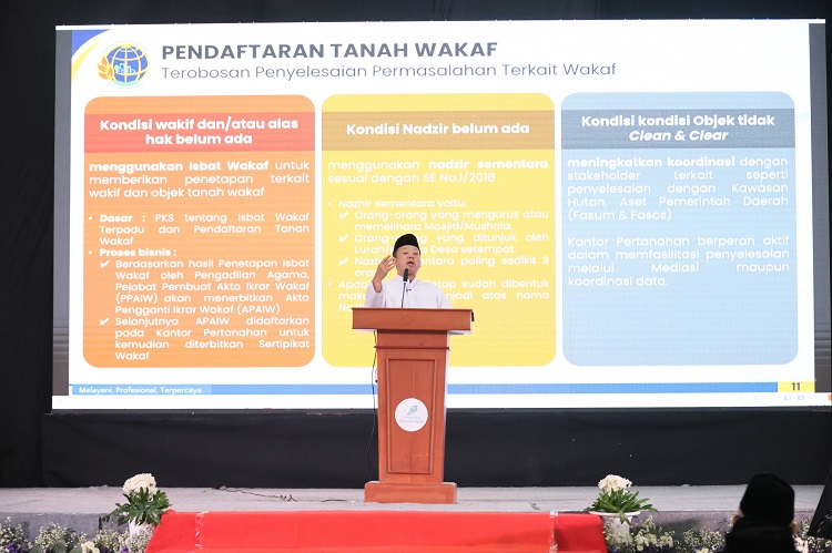 Sertipikasi Tanah Wakaf Dinilai Kunci Lindungi Aset Umat