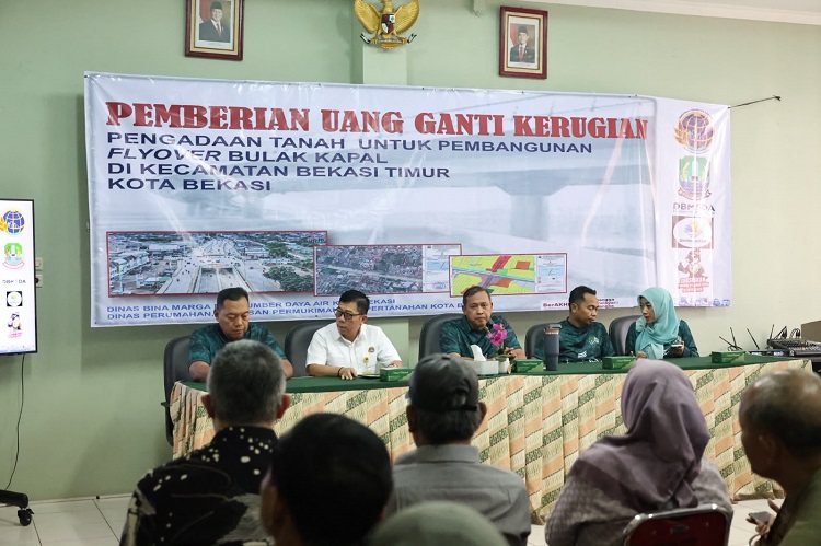 Kantor Pertanahan Kota Bekasi Salurkan Ganti Kerugian untuk 15 Bidang Tanah Flyover Bulak Kapal